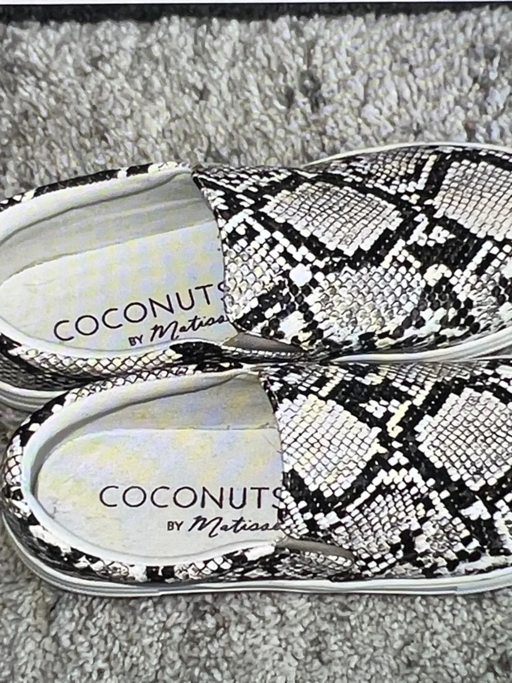 Snakeskin Slip on Espadrilles